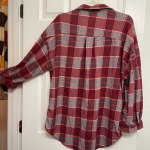 PLAID cozy cotton button down shirt